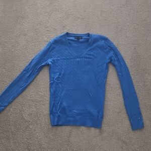 Tommy Hilfiger Vibrant Blue V-Neck Sweater